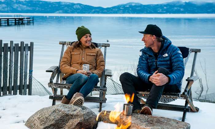 Hilaree Nelson and Jim Morrison.